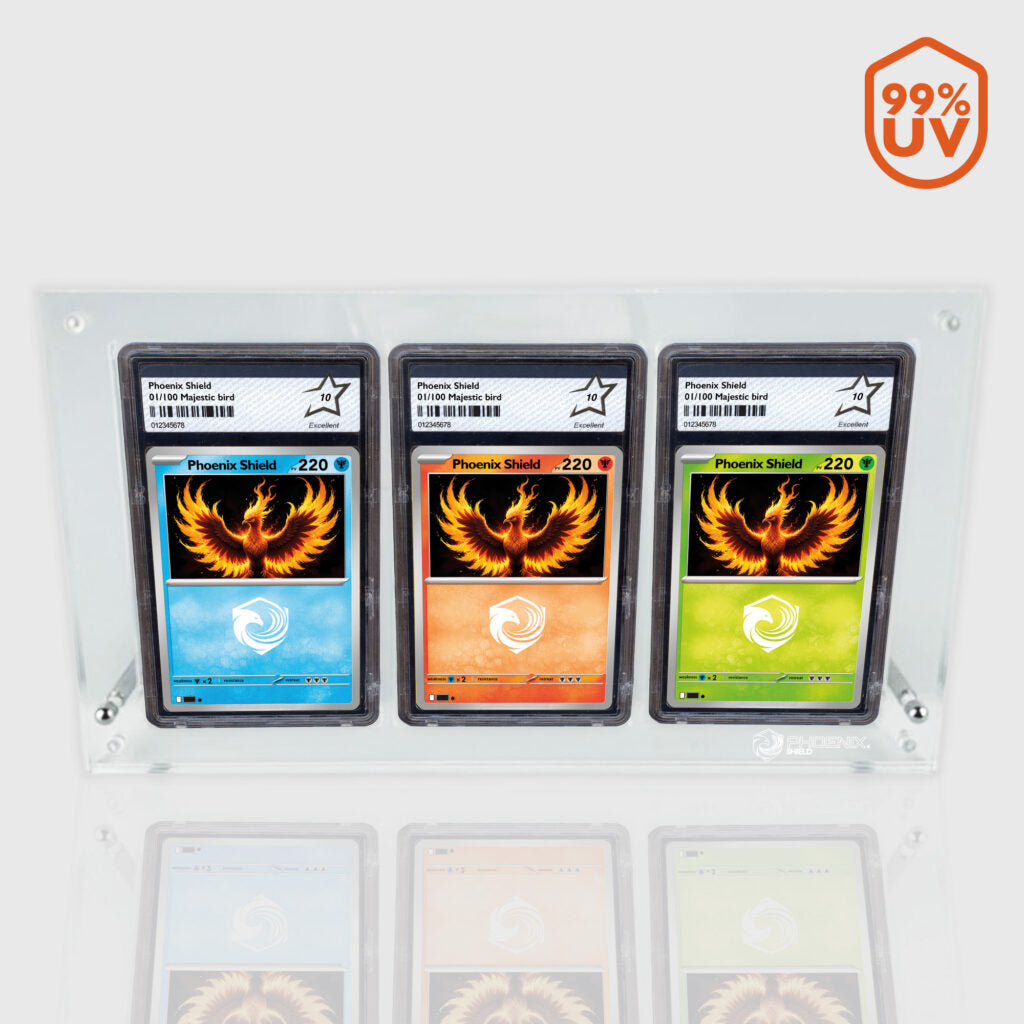 Phoenix 3 Slots Acrylic For Pca Grading Cards