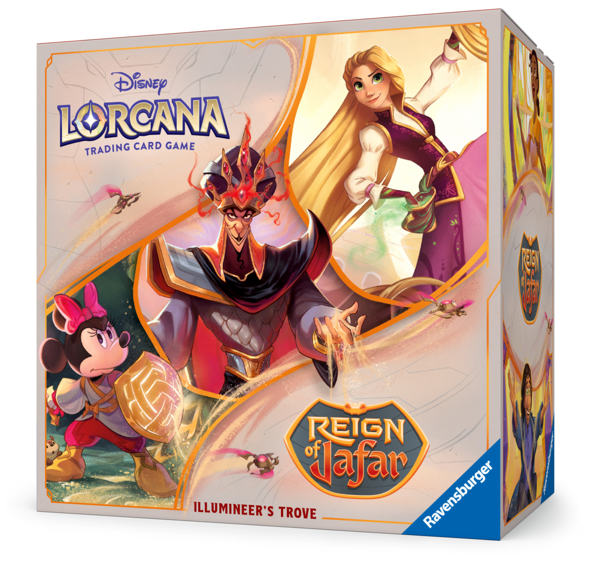 Lorcana Lorcana TCG Reign of Jafar Illumineer's Trove - Ontdek de magie en verzamel de kracht! Beleef de magie van Disney Lorcana op een geheel nieuwe manier met de Reign of Jafar Illumineer's Trove! Deze exclusieve verzameldoos is de ultieme aanvulling v