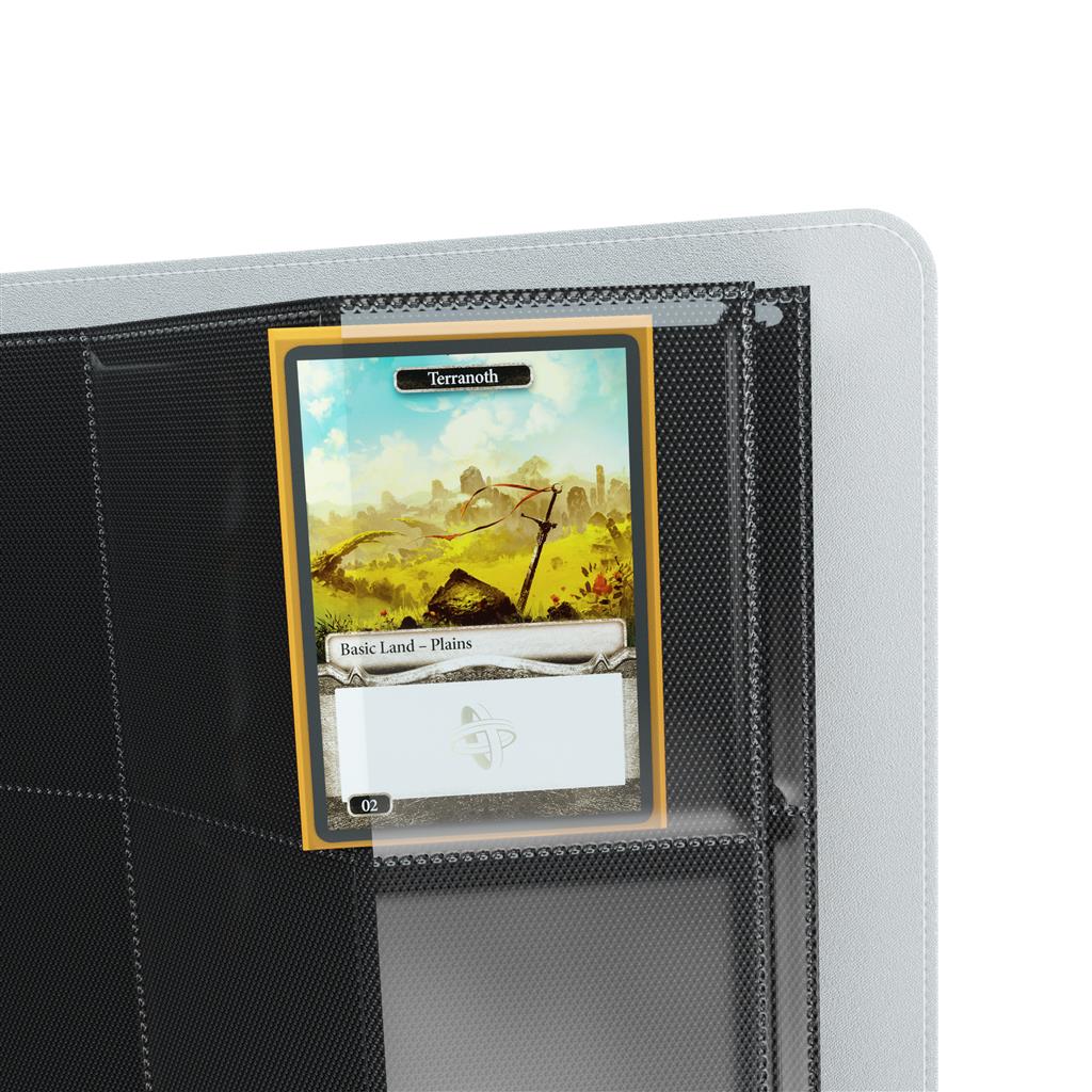 Accessoires Dit witte Prime album is voorzien van 20 sideloading 24-Pocket pagina's voor een totale capaciteit van 480 kaarten (zelfs met dubbele sleeves).