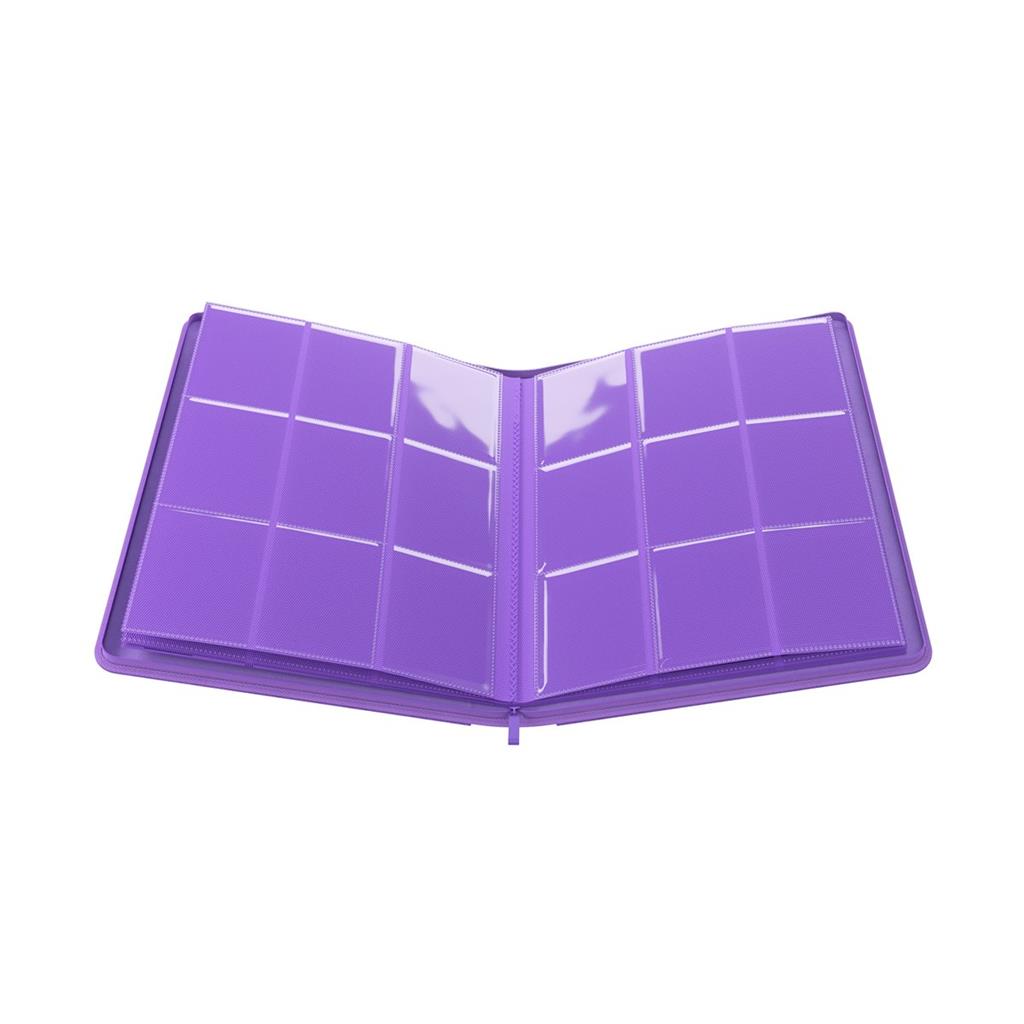 GameGenic PORTFOLIO Zip-Up Album 18-Pocket Purple