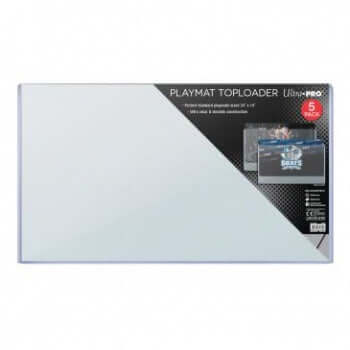 Accessoires Store and protect your favorite playmats with the new 24" x 14" Toploader. Keeps dust and dirt out while protecting your one of a kind playmat. Keeps playmats and other collectibles clean, recyclable. Designed to easily slide your playmat into