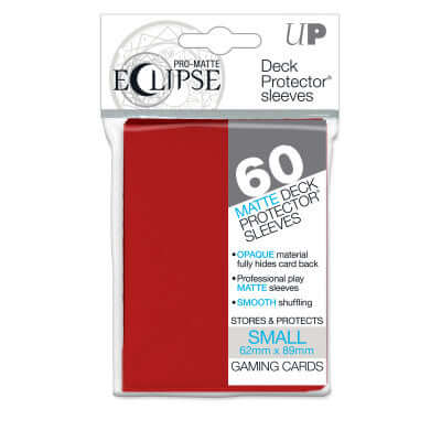 Accessoires Deze Eclipse PRO-Matte Deck Protector sleeves verbergen de kaartrug volledig met een extra laag ondoorzichtig zwart materiaal. Als onderdeel van de PRO-Matte-lijn gebruiken de Eclipse sleeves mat transparant materiaal om de voorzijde van de ka