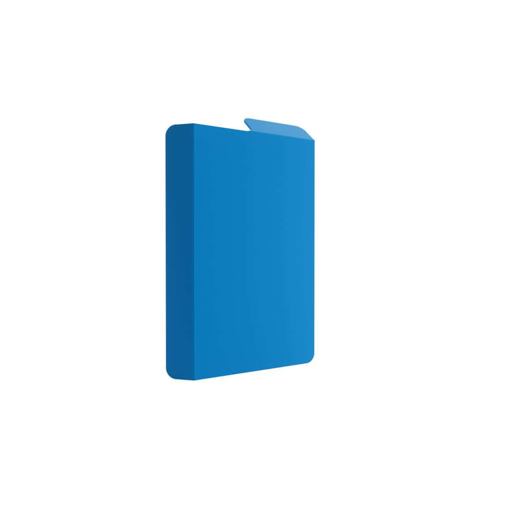 Accessoires Blauwe, casual deckbox die geschikt is voor het beschermen en opbergen van maximaal 80 kaarten met dubbele sleeves.
