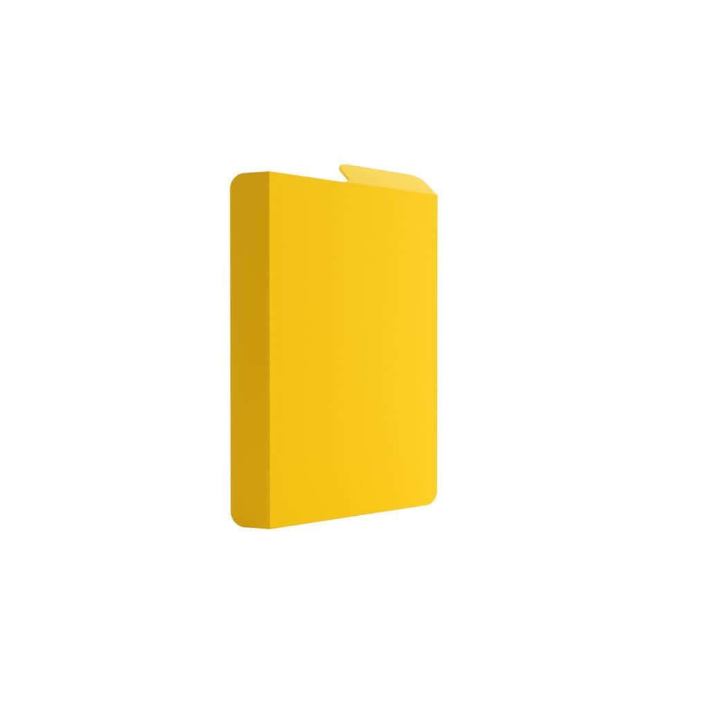 Accessoires Gele, casual deckbox die geschikt is voor het beschermen en opbergen van maximaal 80 kaarten met dubbele sleeves.