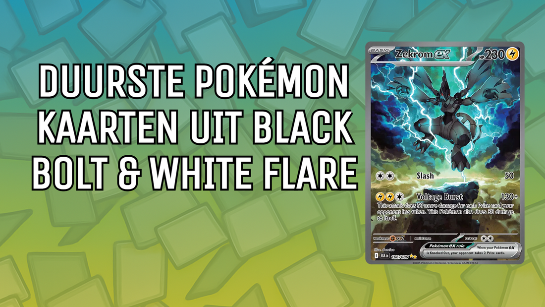 Duurste Pokémon-kaarten uit Black Bolt en White Flare (2025)