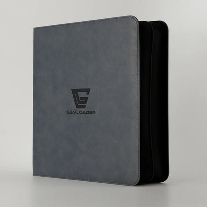 Gemloader Premium Graded Card Binder voor Slabs [28 slots – 2x2 indeling] Grijs