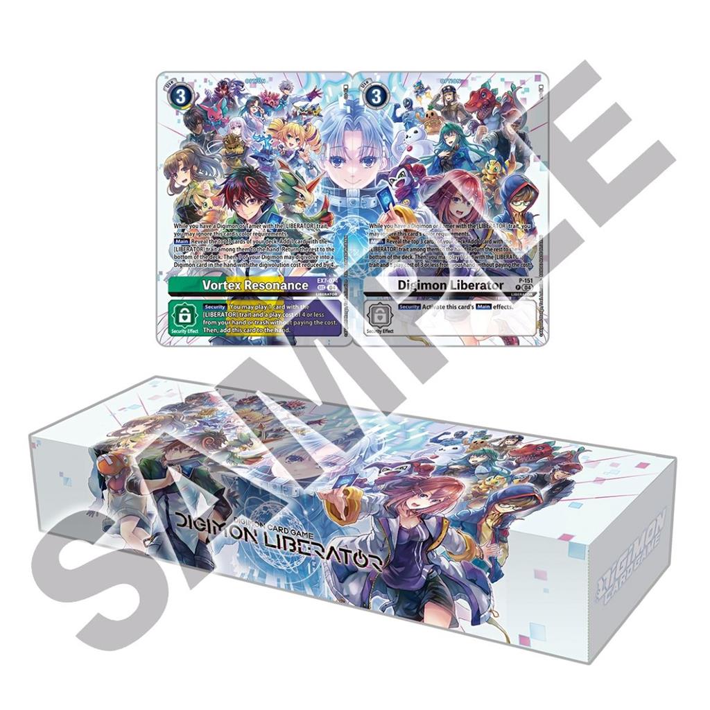 Digimon Ontdek de wereld van Digimon Liberator met deze exclusieve Digimon Debuggers Set! Deze speciale set brengt populaire personages uit Digimon Liberator samen in een unieke verzameling kaarten en accessoires. Perfect voor fans van de Digimon TCG en l