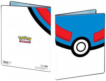 Pokémon 4-Pocket Portfolio van Pokémon TCG: Master Ball. Geschikt voor 40 Collectible Cards Single-loaded of 80 Double-loaded. Iedere Portfolio heeft 10 pagina's.