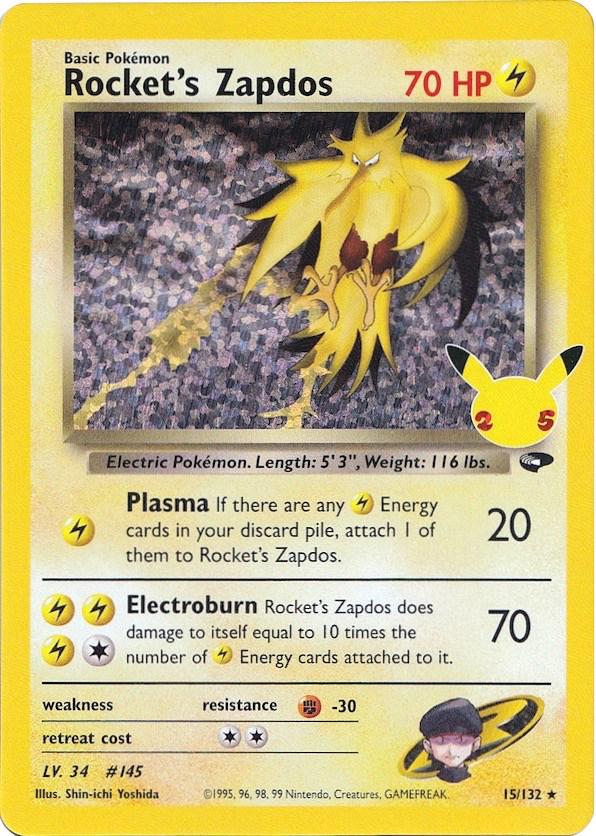 Rocket's Zapdos - Celebrations - 15/82