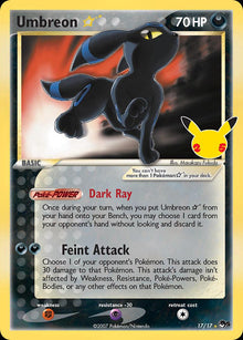 Umbreon Gold Star - Celebrations - 17/17