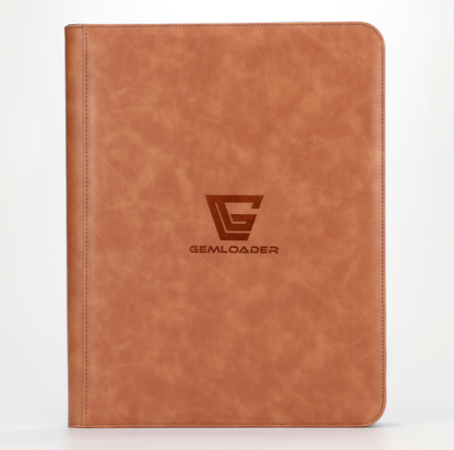 Classeur Toploader Gemloader Premium 3"X4" (216 Étuis) - Noisette