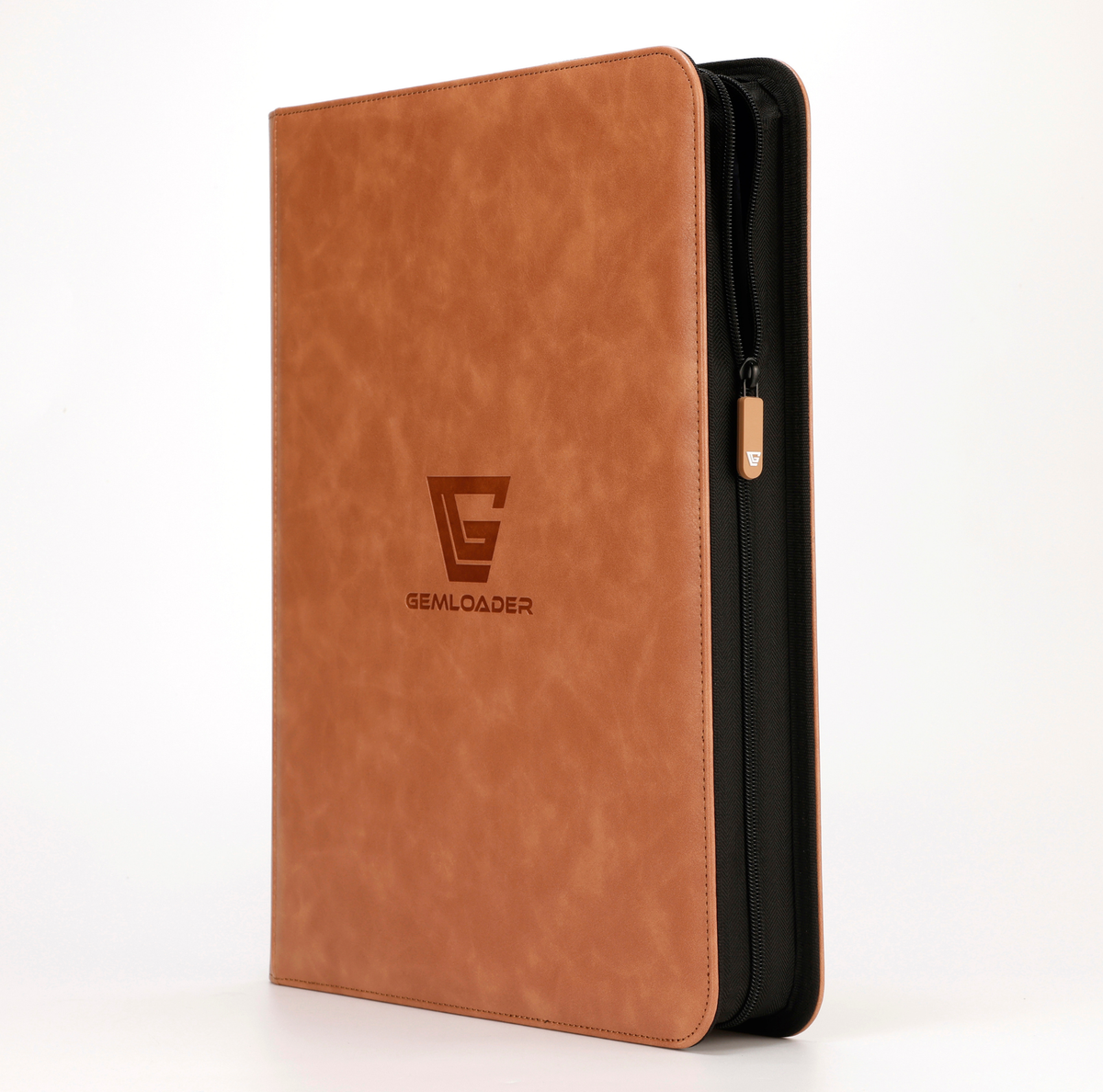 Classeur Toploader Gemloader Premium 3"X4" (216 Étuis) - Noisette