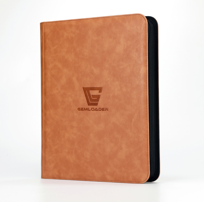 Classeur Toploader Gemloader Premium 3"X4" (216 Étuis) - Noisette