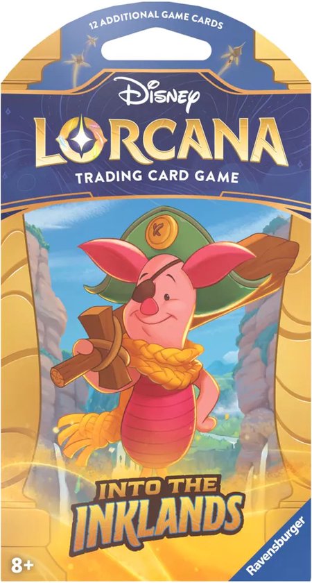 Lorcana Ontdek verborgen werelden en mysterieuze locaties!Duik in de derde uitbreiding van Disney Lorcana met dit Into the Inklands Sleeved Booster Pack. Elke booster is afzonderlijk verpakt in een kleurrijke, beschermende sleeve met een iconisch Disney-o