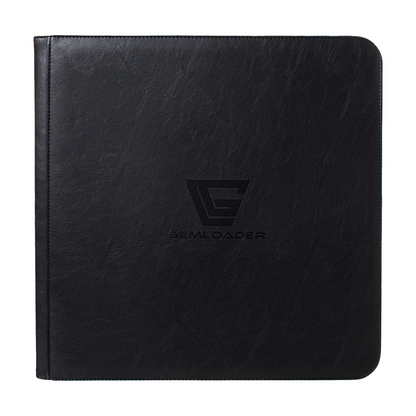 Classeur de collection Gemloader Premium 3X4 traditionnel avec pochettes (480 pochettes) - Noir