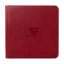 Gemloader Premium 3X4 Traditional Sleeved Collector's Binder (480 Pockets) - Red