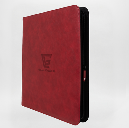 Gemloader Premium 3X4 Traditional Sleeved Collector's Binder (480 Pockets) - Red