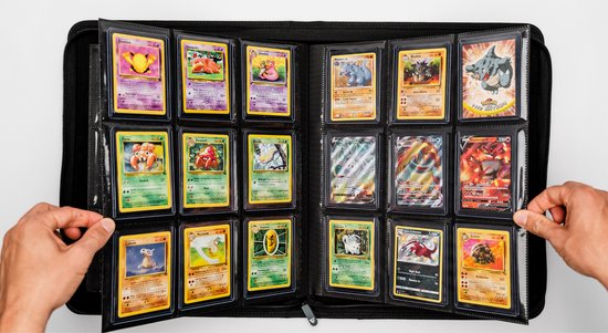 Gemloader Premium 3”X4” Toploader Binder (216 Pockets) - Zwart