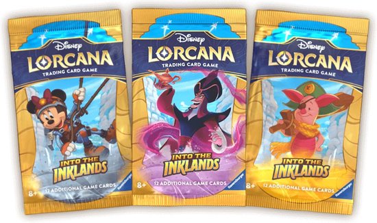 Lorcana Betreed nieuwe werelden met Into the Inklands!Ontdek onbekende gebieden en iconische locaties uit de Disney-wereld in de derde set van Disney Lorcana: Into the Inklands. Deze Booster Box bevat 24 boosterpacks vol magie, avontuur en strategische di
