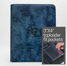Gemloader Premium 3”X4” Toploader Binder (216 Pockets) - Blauw