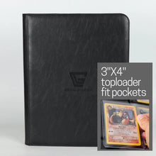 Gemloader Premium 3”X4” Toploader Binder (216 Pockets) - Zwart