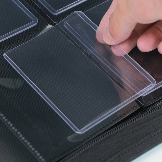Gemloader Premium 3”X4” Toploader Binder (216 Pockets) - Zwart