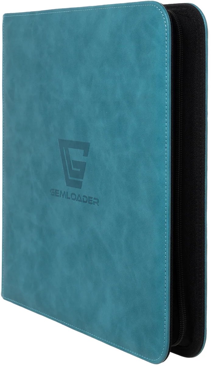 Classeur porte-cartes semi-rigide Gemloader Premium (168 pochettes) - Turquoise
