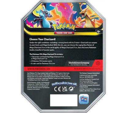 Pokémon Mega Charizard ex Tin