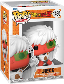 Dragon Ball Funko Pop! van Jiece uit Dragonball Z.De figure is gemaakt van pvc, ongeveer 9 cm groot en komt in kleurrijke display verpakking. Komt uit de Ginyu Force reeks. De Ginyu Force is een legendarische groep huurlingen in het Dragon Ball-universum,