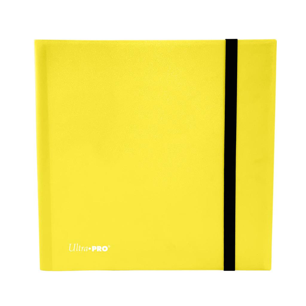 Accessoires 12-pocket Black PRO-Binder with embossed middle black web material gives cards a classic framed look. Side loading pocket design to prevent cards from easily falling out. Elastic strap holds the binder shut when not in use. All materials made