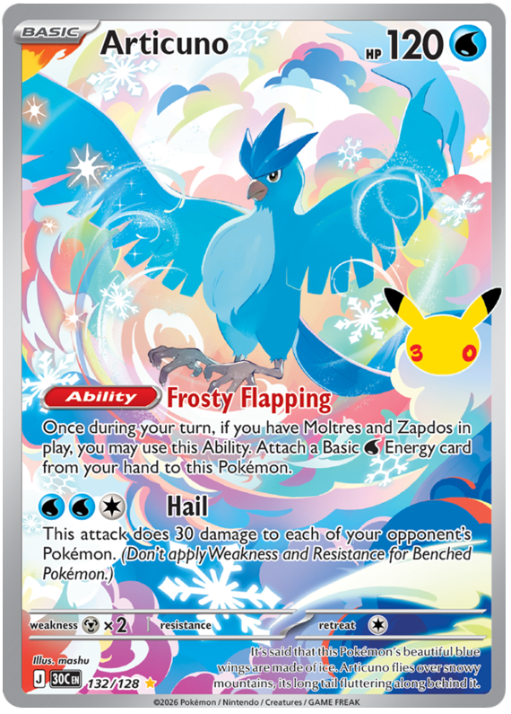 Articuno - 30th Celebration - 132/128