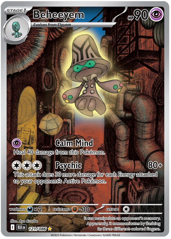 Beheeyem - Black Bolt - 121/086
