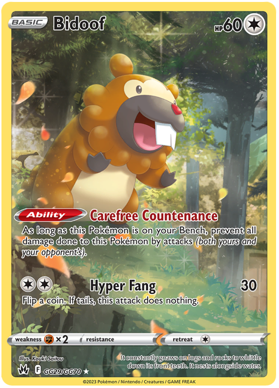 Bidoof - Crown Zenith - GG29/GG70
