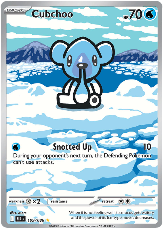 Cubchoo - Black Bolt - 109/086