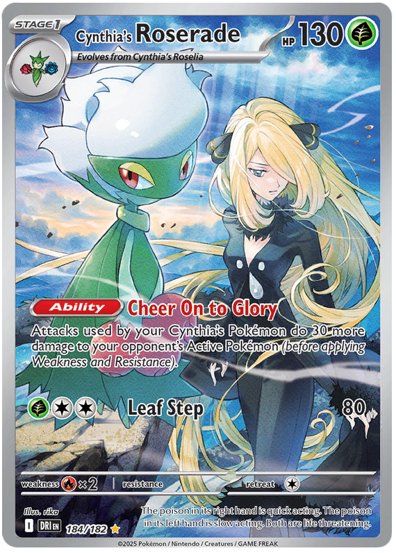 Cynthia's Roserade - Destined Rivals - 184/182