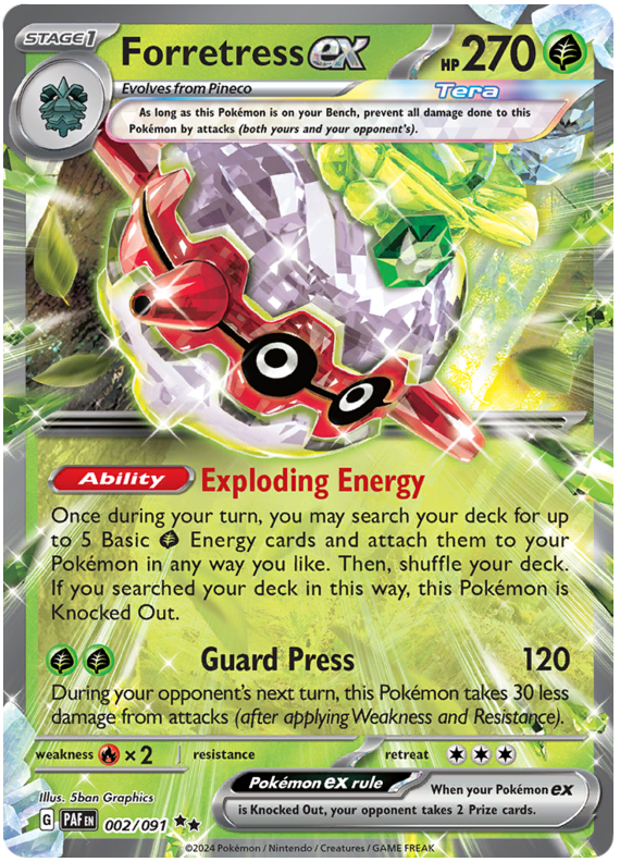 Forretress ex - Paldean Fates - 2/91