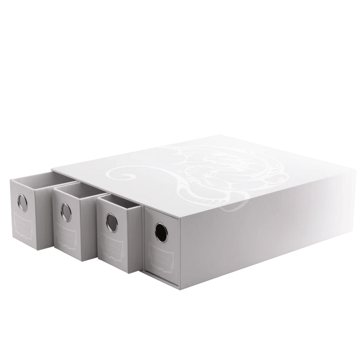 Dragon Shield Storage - Card Drawers Fortress - Horizontal - 4 - White