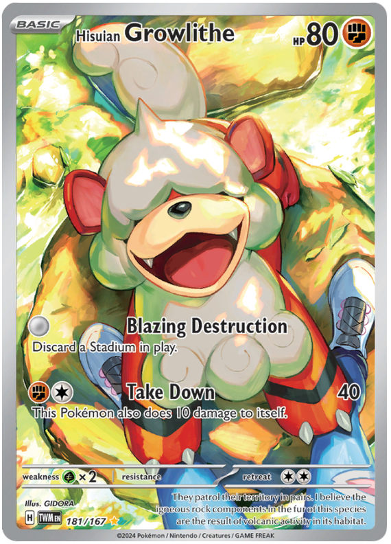 Hisuian Growlithe - Twilight Masquerade - 181/167