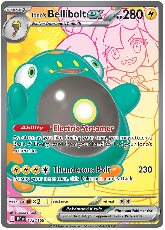 Iono's Bellibolt ex - Journey Together - 172/159