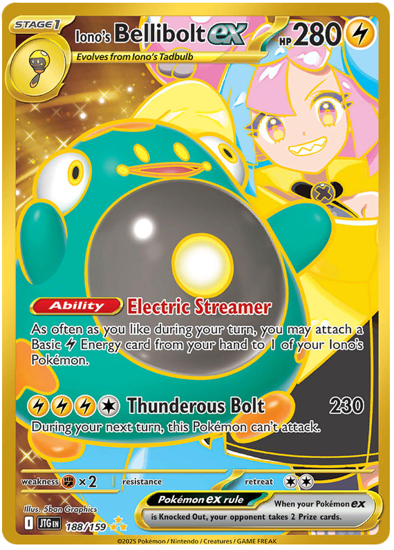 Iono's Bellibolt ex - Journey Together - 188/159