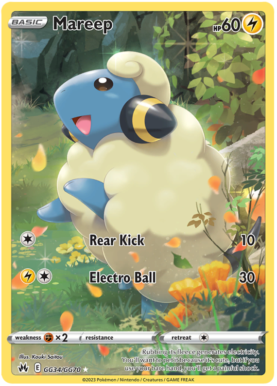 Mareep - Crown Zenith - GG34/GG70