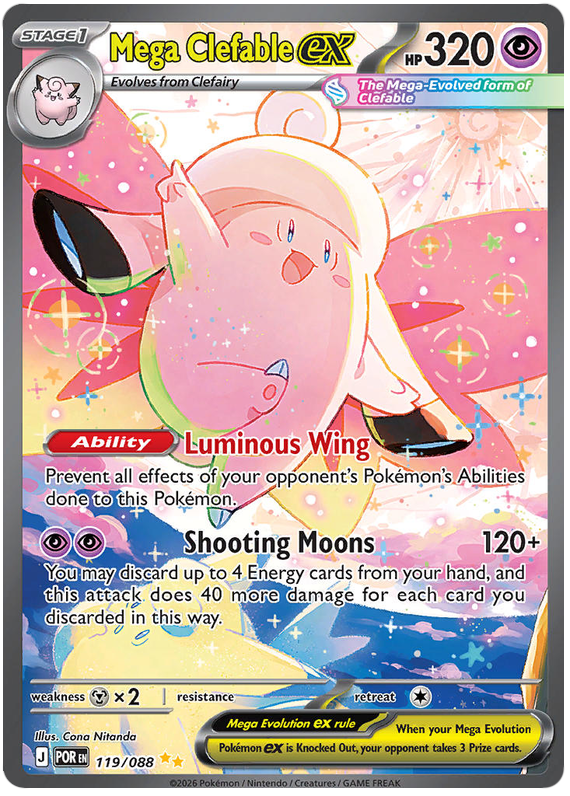 Mega Clefable ex - Perfect Order - 119/088