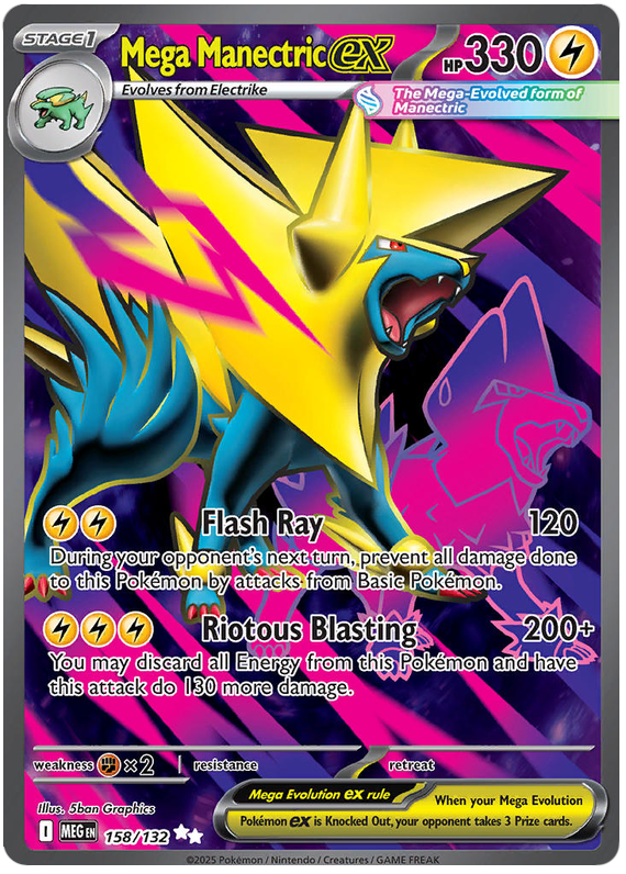 Mega Manectric ex - Mega Evolution - 158/132