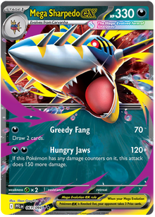 Mega Sharpedo ex - Phantasmal Flames - 061/094