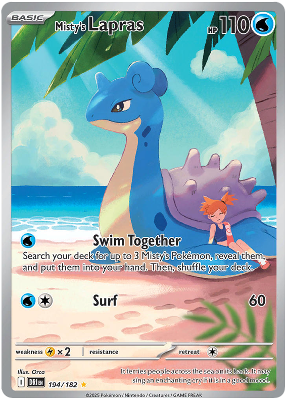 Misty's Lapras - Destined Rivals - 194/182
