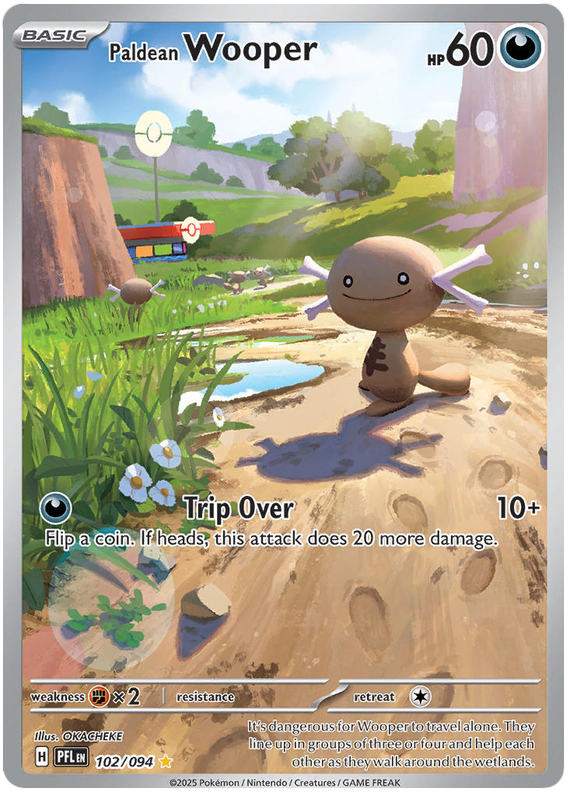 Paldean Wooper - Phantasmal Flames - 102/094