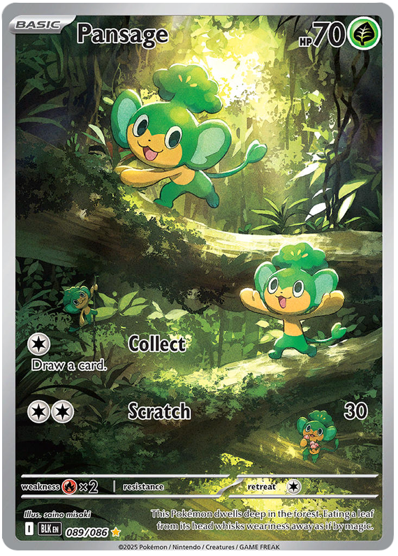 Pansage - Black Bolt - 089/086