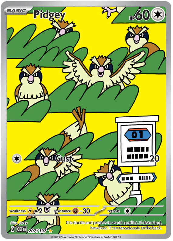 Pidgey - Obsidian Flames - 207/197