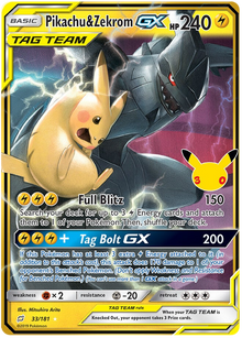 Pikachu & Zekrom GX - 30th Celebration - 33/181