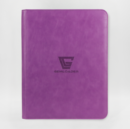 Gemloader Premium 3”X4” Toploader Binder (216 Pockets) - Paars